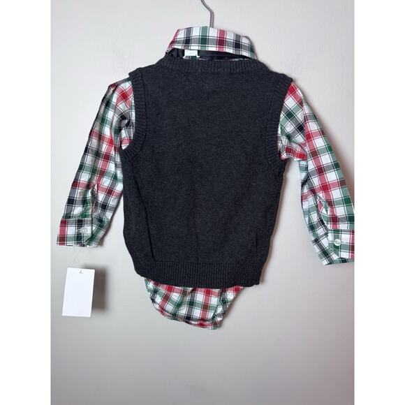 Andy & Evan 3 Piece Sweater Vest Set 18-24M NWT - Picture 3 of 10